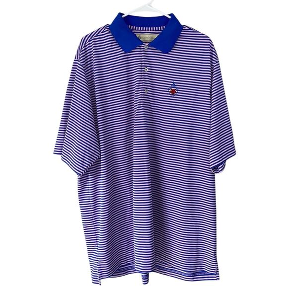 Donald Ross Striped Polo XL Mens Golf Embroidered Short Sleeve Casual - Picture 1 of 5